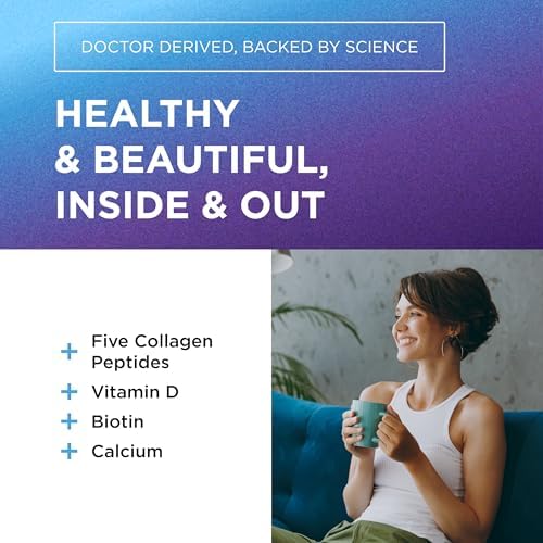 Suplemento de Colágeno Hidrolizado Dr. Emil Nutrition - Colágeno Tipo I, II, III, V & X - Apoyo para Cabello, Piel, Uñas y Articulaciones - 90 - imagen 3