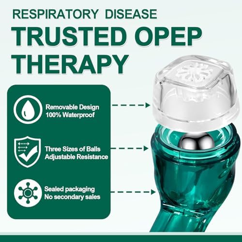 Dispositivo Flutter para Pulmones, Ejercitador No Medidor - Entrenador de Respiración, Dispositivo de Ejercicio Pulmonar - imagen 3
