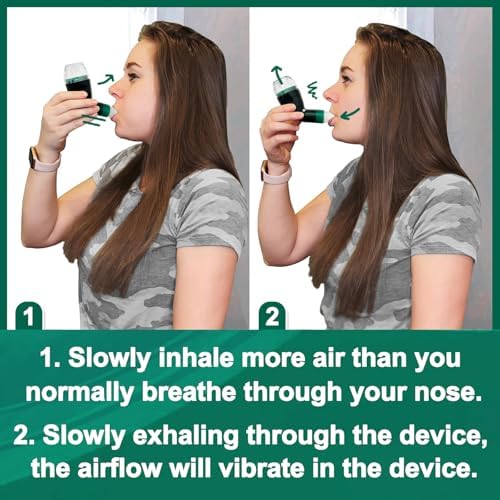 Dispositivo Flutter para Pulmones, Ejercitador No Medidor - Entrenador de Respiración, Dispositivo de Ejercicio Pulmonar - imagen 6