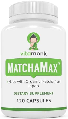 Cápsulas de Matcha Orgánico MATCHAMAX™ - Suplemento Vegano de Té Verde Matcha para Energía Suave y Mejora del Ánimo - 120 cápsulas ricas en - imagen 1