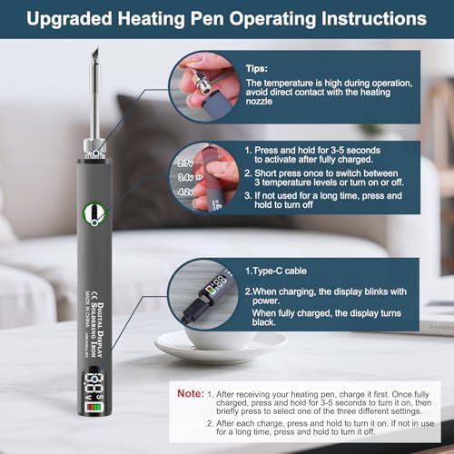 Kit de Reparación para Pisos de Vinil Laminado con Lápiz de Calor - 11 Ceras de Madera Gris y 8 Marcadores de Doble Punta para Restauración de Muebles - imagen 6