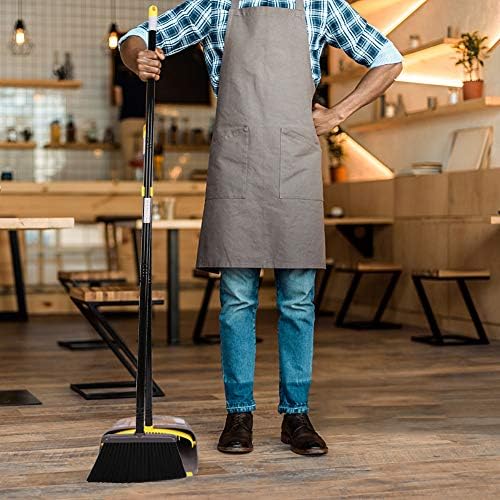 Juego de Escoba y Recogedor TreeLen, Escoba de 40/52 con Mango Largo y Recogedor de Pie para Hogar, Cocina y Uso Comercial, Resistente y Práctico - imagen 2