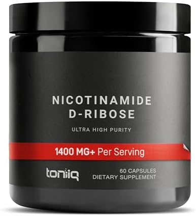 Suplemento Toniiq de Alta Potencia 1400mg de NAD - Mezcla de Nicotinamida B3 con D-Ribosa y Niacina - Con RiaGev - Probado por Terceros - imagen 1