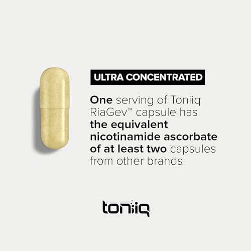 Suplemento Toniiq de Alta Potencia 1400mg de NAD - Mezcla de Nicotinamida B3 con D-Ribosa y Niacina - Con RiaGev - Probado por Terceros - imagen 4