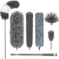 DUSTER DELUX de Microfibra, 7 PZS Reutilizables y Lavables, Plumero Flexible con Extensión de 100 Pulgadas para Limpiar Ventiladores, Techos Altos, - imagen 1