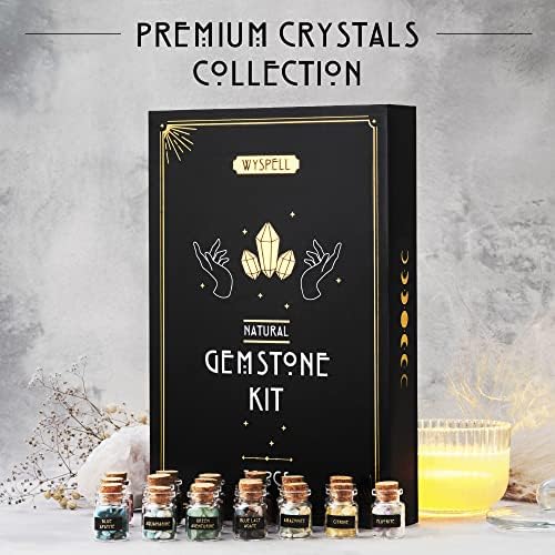 Cristales Sanadores en Tarros Mágicos 30 PCS - Cristales de Verdadera Magia y Palo de Selenita - Mini Piedras para Altar - Regalos Espirituales - imagen 3