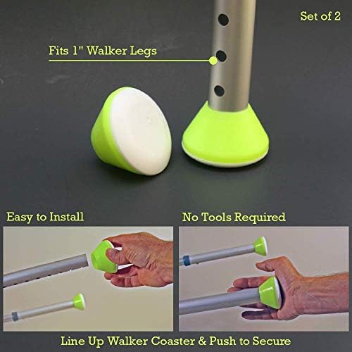 Coasters para Andadores, Paquete de 6 Pelotas de Tenis Amarillas de Easy To Use Products - Alternativa Más Duradera y Resistente - Se Desliza - imagen 4