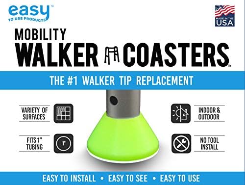 Coasters para Andadores, Paquete de 6 Pelotas de Tenis Amarillas de Easy To Use Products - Alternativa Más Duradera y Resistente - Se Desliza - imagen 5