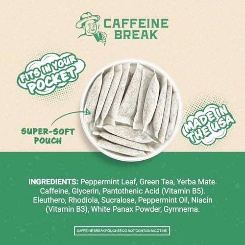 ALP Supply Co - Pouches de Cafeína Peppermint - Sabor Suave a Menta - Energía Limpia y Potente en Cualquier Momento - Hecho en EE. UU. - 50mg por - imagen 3