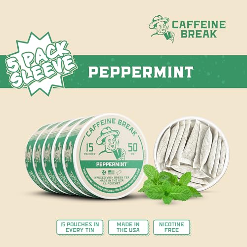 ALP Supply Co - Pouches de Cafeína Peppermint - Sabor Suave a Menta - Energía Limpia y Potente en Cualquier Momento - Hecho en EE. UU. - 50mg por - imagen 4