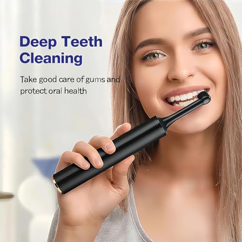 Pulidor Dental Eléctrico con 5 Cabezas de Cepillo, Kit de Blanqueamiento y Limpieza de Dientes Recargable con Luz LED y 4 Modos de Velocidad - imagen 6