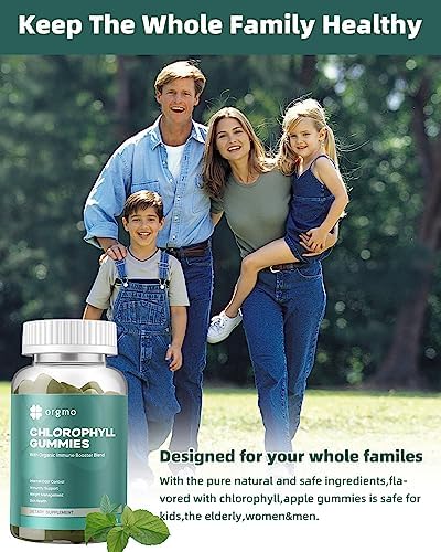 Gomitas de Clorofila ORGMO Sin Azúcar para Olor Corporal, Suplemento Desodorante Interno Vegano con ACV, Chlorella, Espirulina y Vitamina D para - imagen 7