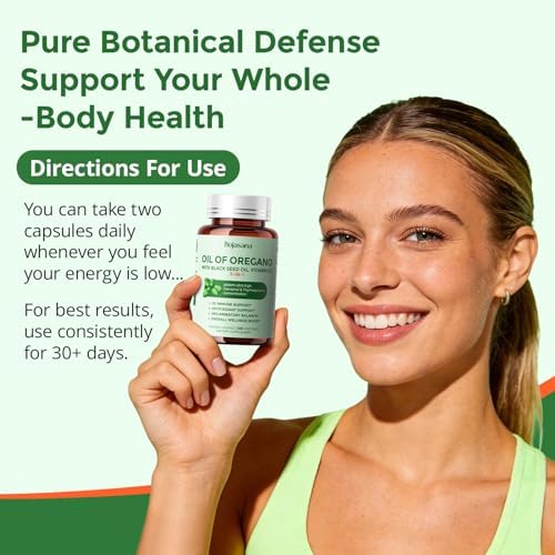 Aceite de Orégano HojaSana con Aceite de Semilla Negra y Vitamina D3 — Soporte Inmunológico y Digestivo 3 en 1, Cápsulas Blandas Recubiertas, 120 - imagen 5