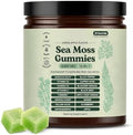 Gomitas de Musgo Marino, Mezcla Botánica 16 en 1 con Aceite de Semilla Negra, Ashwagandha, Bladderwrack y Saúco, Sabor Manzana Verde, 1 paquete. - imagen 1