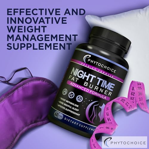 Píldoras para la Pérdida de Peso Nocturna PHYTOCHOICE para Mujeres - Supresor de Apetito y Bloqueador de Carbohidratos con Melatonina - Quemador de - imagen 2