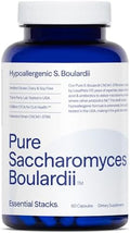 Probioticos Saccharomyces Boulardii Essential Stacks (Sin OGM y Sin Gluten) - 5 Mil Millones de UFC para la Salud Digestiva (60 Cápsulas) - imagen 1