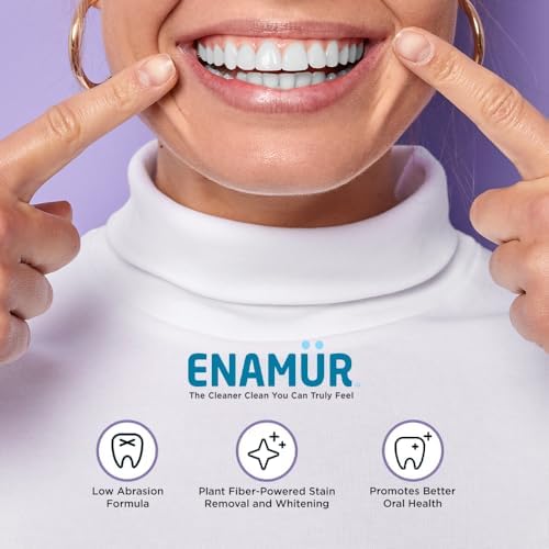 Pasta de Dientes ENAMUR Premium Avanzada para Cuidado Oral - Elimina 7X Más Placa que Marcas Líderes, Blanquea y Protege el Esmalte, 5.2 oz - imagen 5