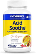 Enzymedica, Acid Soothe, Apoyo para el Acidez Estomacal Ocasional, Fórmula 3 en 1 con Enzimas y Hierbas Calmantes, 90 Cápsulas - imagen 1