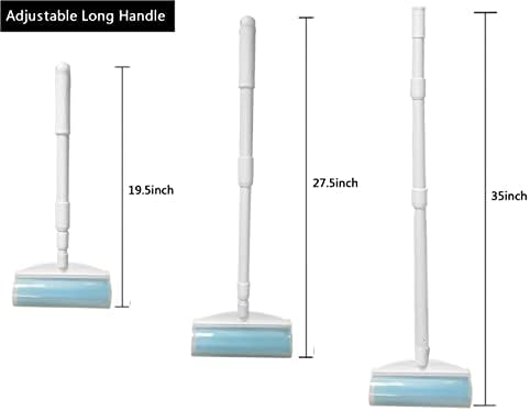 Rodillo Quitapelos Reutilizable de 8 Pulgadas, Lavable con Mango Retráctil y Extensible, Ideal para Ropa, Sofá, Alfombra y Muebles, Incluye 1 Grande, - imagen 2