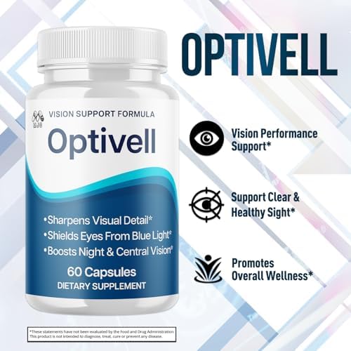 Cápsulas Optivell para los Ojos, Suplemento Natural de Vitaminas para la Vista con Ingredientes Naturales, Fórmula Avanzada para la Salud Ocular (60 - imagen 4