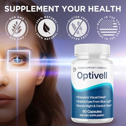Cápsulas Optivell para los Ojos, Suplemento Natural de Vitaminas para la Vista con Ingredientes Naturales, Fórmula Avanzada para la Salud Ocular (60 - imagen 6