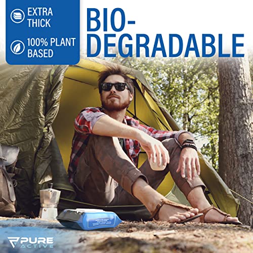 Toallitas Corporales Pure Active XXL para Cara y Cuerpo, Toallitas Desodorantes para Hombres, 30 Piezas Aroma Hielo Azul, Ideal para Camping y - imagen 5