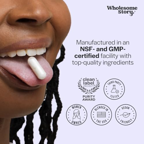 Suplemento Orgánico de Vitex (Baya de Chaste) Wholesome Story para Mujeres | Equilibrio Hormonal, Apoyo a la Fertilidad y Regulación del Ciclo | 120 - imagen 5