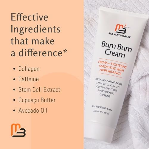 Crema Bum Bum con Aroma a Limón y Vainilla, Tratamiento Anticelulitis 2 en 1 y Loción de Masaje, Acondicionador No Graso para Glúteos, Abdomen y - imagen 4