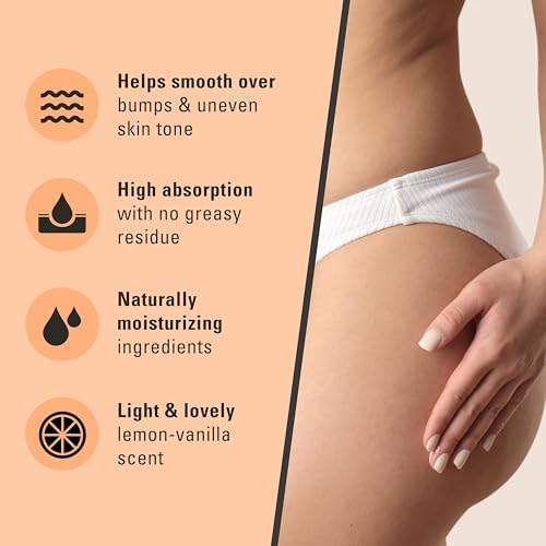 Crema Bum Bum con Aroma a Limón y Vainilla, Tratamiento Anticelulitis 2 en 1 y Loción de Masaje, Acondicionador No Graso para Glúteos, Abdomen y - imagen 5