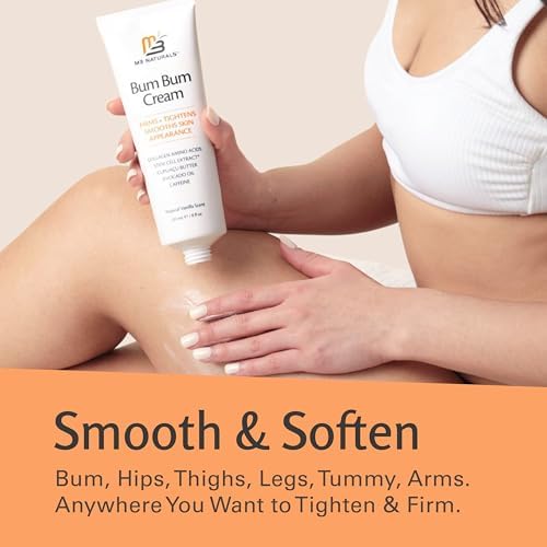 Crema Bum Bum con Aroma a Limón y Vainilla, Tratamiento Anticelulitis 2 en 1 y Loción de Masaje, Acondicionador No Graso para Glúteos, Abdomen y - imagen 7