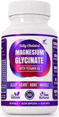 Folona Magnesio Glicinato con Vitamina B6, 1350mg, 180 Cápsulas Veganas - Mejora Sueño, Alivio del Estrés, Energía y Calambres Musculares - Libre de - imagen 1