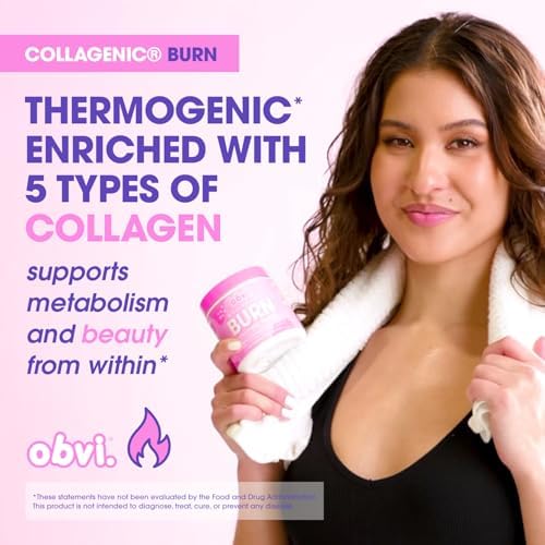 Obvi Collagenic Burn | Suplemento de Colágeno Hidrolizado + Extracto de Té Verde | Apoya el Metabolismo y Bienestar Diario | Con Biotina, B12 y - imagen 2