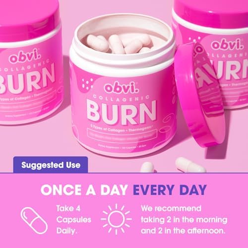 Obvi Collagenic Burn | Suplemento de Colágeno Hidrolizado + Extracto de Té Verde | Apoya el Metabolismo y Bienestar Diario | Con Biotina, B12 y - imagen 5