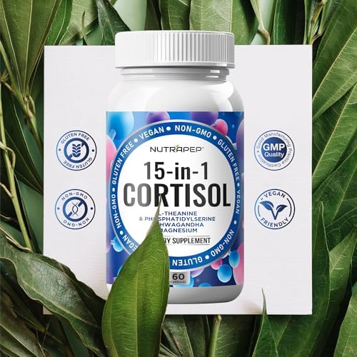 Suplemento Detox de Cortisol NutraPep para Hombres y Mujeres - Reduce Cortisol Alto, Controla Estrés y Mejora el Ánimo con Ashwagandha, L-Theanine y - imagen 6
