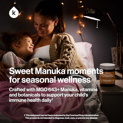 Gomitas Médicas de Miel de Manuka Kindnature MGO 643+ - Miel de Manuka de Nueva Zelanda con Zinc, Vitamina C y Saúco - Confort para la Garganta y - imagen 6