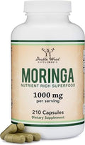 Cápsulas Orgánicas de Moringa DWS 1000mg - Polvo de Moringa Puro para Energía y Apoyo Inmunológico - Superalimento Verde Rico en Antioxidantes, - imagen 1