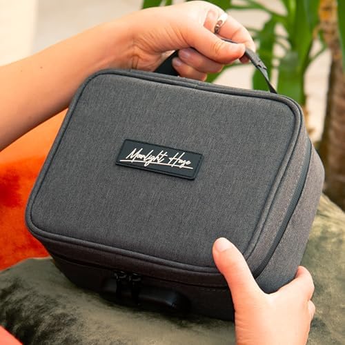 Bolsa a Prueba de Olores Moonlight Haze con Forro de Carbón Activado y Accesorios - Set de Regalo con 3 Tarros de Vidrio a Prueba de Niños y 3 Tubos - imagen 8