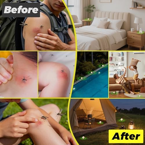Bolas Repelentes de Mosquitos Atindirey 12 PZS, Tamaño Viaje, Protección de 30 Días, No Tóxicas y a Base de Plantas, Seguras para Niños y Mascotas - imagen 3