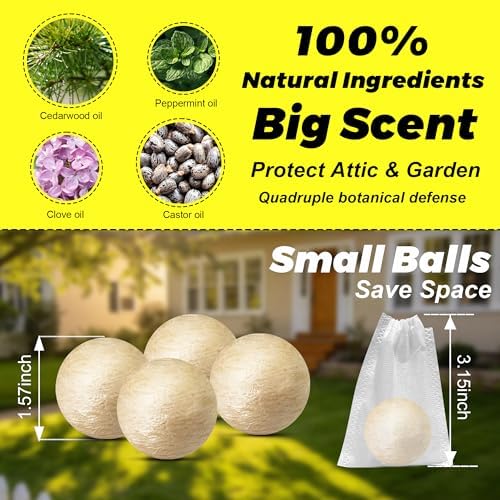 Bolas Repelentes de Mosquitos Atindirey 12 PZS, Tamaño Viaje, Protección de 30 Días, No Tóxicas y a Base de Plantas, Seguras para Niños y Mascotas - imagen 4