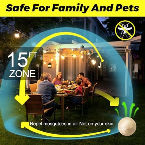 Bolas Repelentes de Mosquitos Atindirey 12 PZS, Tamaño Viaje, Protección de 30 Días, No Tóxicas y a Base de Plantas, Seguras para Niños y Mascotas - imagen 7
