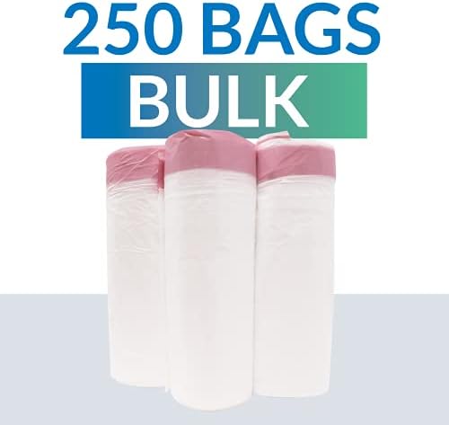 Bolsas de Basura con Cuerda 6-10 Galones | 250 Piezas | 22x23 | Bolsas de Basura Blancas para Botes Pequeños - Medianos - imagen 3