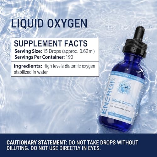 Gotas de Oxígeno Líquido ENERGI, Mejora Fuerza y Aumenta Niveles de Oxígeno y Energía, 4oz, 190 Porciones, Potencia tu Rendimiento Atlético - imagen 2