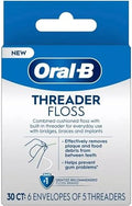 Hilo Dental Oral-B Threader, 30 Piezas: 6 sobres de 5 threaders (Paquete de Valor de 3) - imagen 1