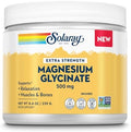 SOLARAY Magnesio Glicinato en Polvo 500mg - Suplemento Vegano Sin Sabor para Huesos, Músculos y Relajación - Libre de Gluten y No Transgénico - 30 - imagen 1