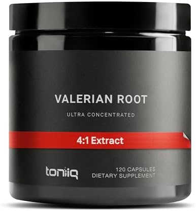 Cápsulas de Raíz de Valeriana Toniiq - Extracto Ultra Potente 4:1 - Alta Concentración - Probadas por Terceros - 120 Cápsulas - imagen 1