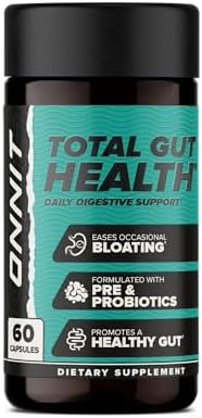 ONNIT Total Gut Health: Suplemento Digestivo Diario para Hombres y Mujeres con 7 Cepas de Probióticos, Prebióticos, Enzimas y Betaína HCL, 60 Cápsulas - imagen 1