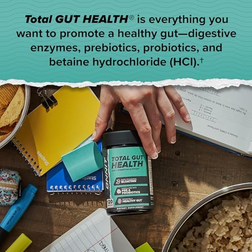 ONNIT Total Gut Health: Suplemento Digestivo Diario para Hombres y Mujeres con 7 Cepas de Probióticos, Prebióticos, Enzimas y Betaína HCL, 60 Cápsulas - imagen 5