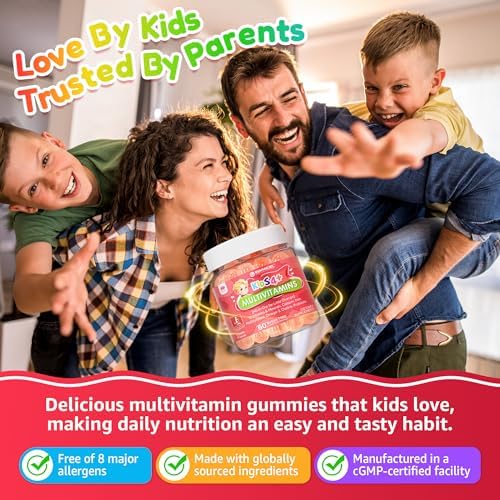Gomitas Multivitamínicas para Niños + Omega 3 (DHA/EPA), Multivitamínico Metilado con Hierro, Probiótico y Vitaminas A, C, D3, K2, E, 60 Piezas, Sin - imagen 8