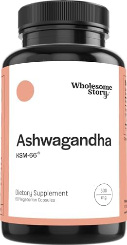 Cápsulas Veganas de Ashwagandha KSM 66 | Alta Potencia 5% Withanolides | Extracto de Raíz de Ashwagandha 300mg | 60 Pastillas para Manejo del Estrés - imagen 1