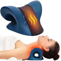 Alivio de Dolor de Cuello con Estirador Cervical, Cojín de Traction Calentado con Almohadilla de Grafeno, Relajante para Cuello y Hombros (Azul - imagen 1
